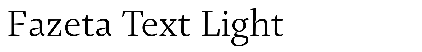 Fazeta Text Light